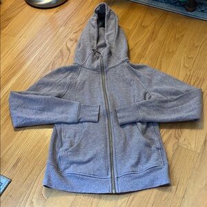 Lululemon scuba hoodie * light cotton fleece size 8 Heather Violet verbena